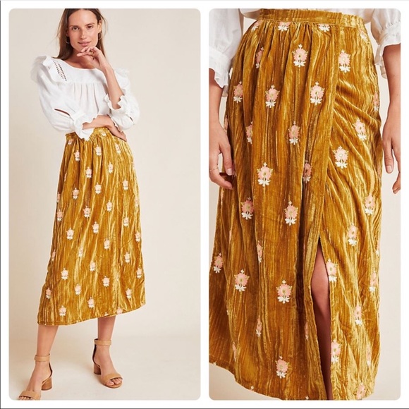 Anthropologie Dresses & Skirts - Anthropologie Louise Misha Skirt NWT Embroidered
